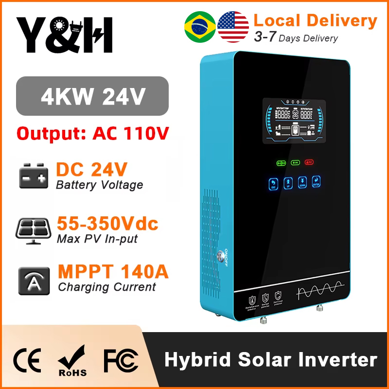 Y&H 4KW Hybrid Solar Inverter  - Off Grid Solar Kit 评论和价格
