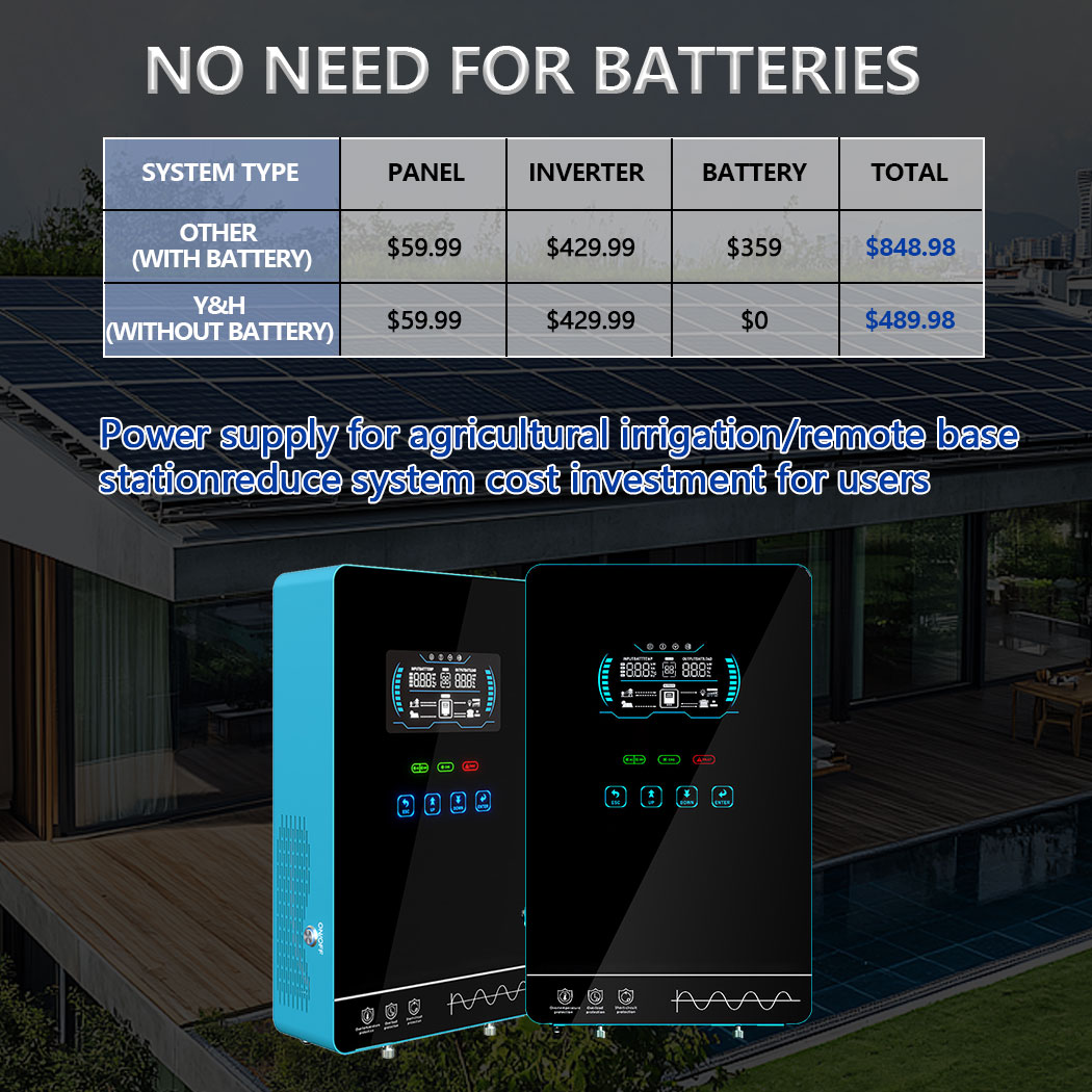 Y&H 4KW Hybrid Solar Inverter  - Off Grid Solar Kit 评论和价格