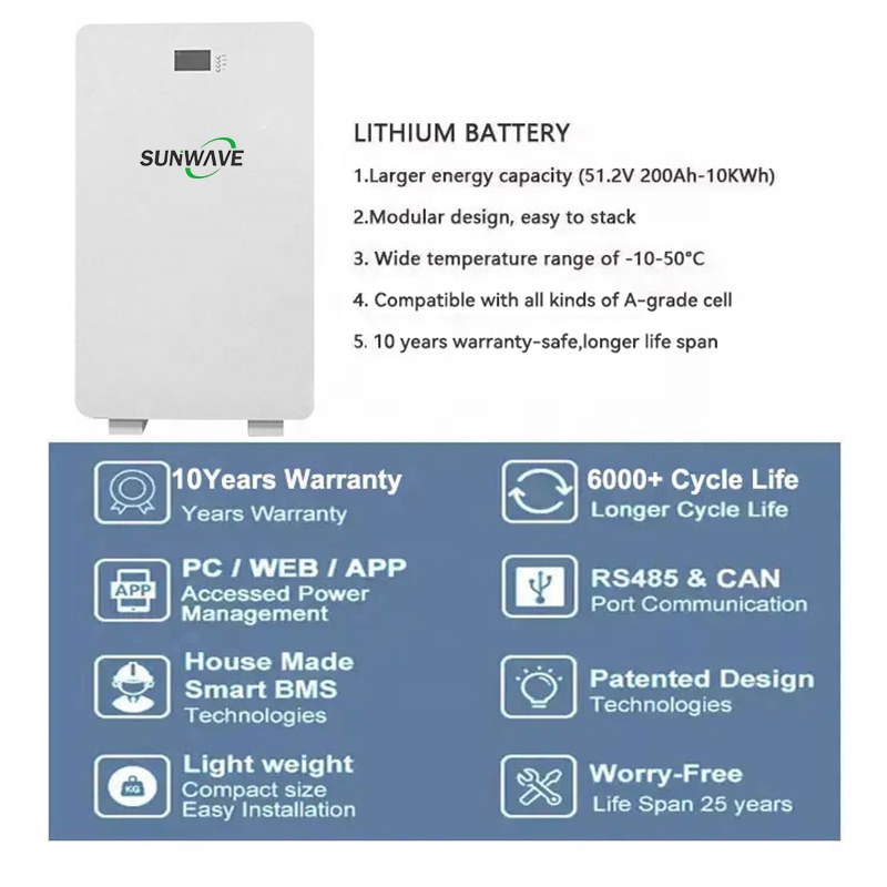 Customized 100Ah 200Ah 10KW 15 - Lithium Battery 100Ah 评论和价格