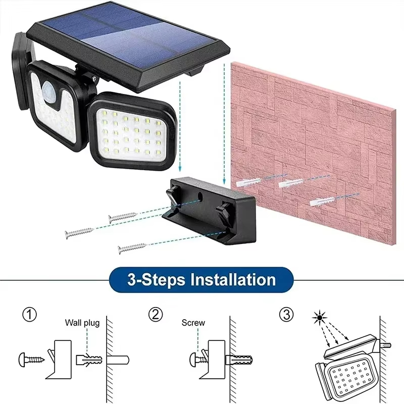 Led Solar Light Outdoor Motion - Waterproof Junction Box Solar 评论和价格