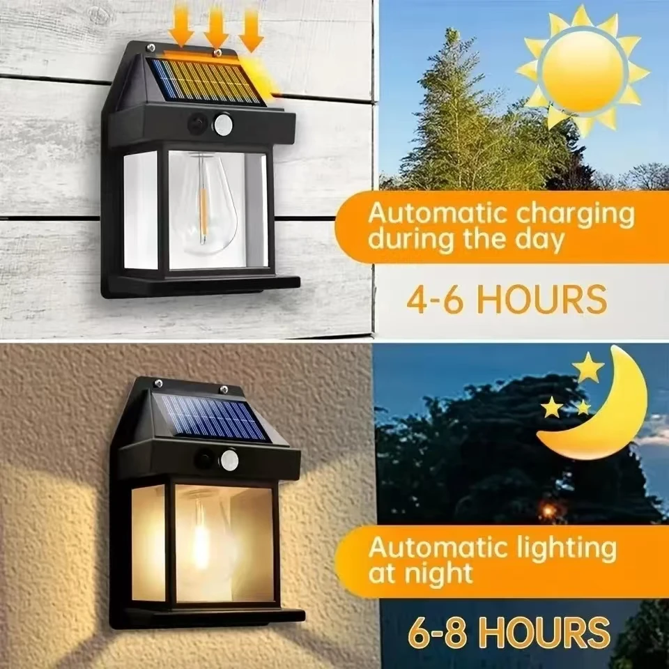 Outdoor Solar Tungsten Wall Li - Waterproof Junction Box Solar 评论和价格