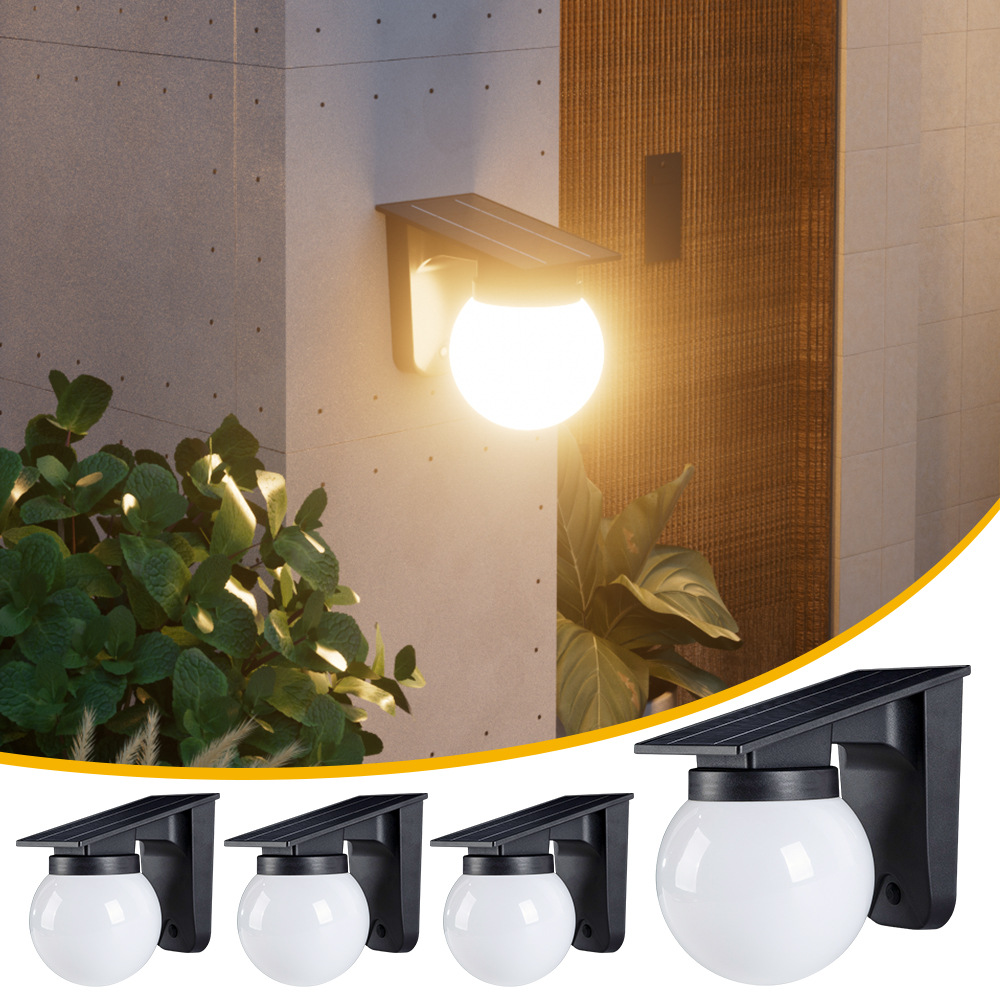 Solar Sphere Wall Lights Outdo - Waterproof Junction Box Solar 评论和价格