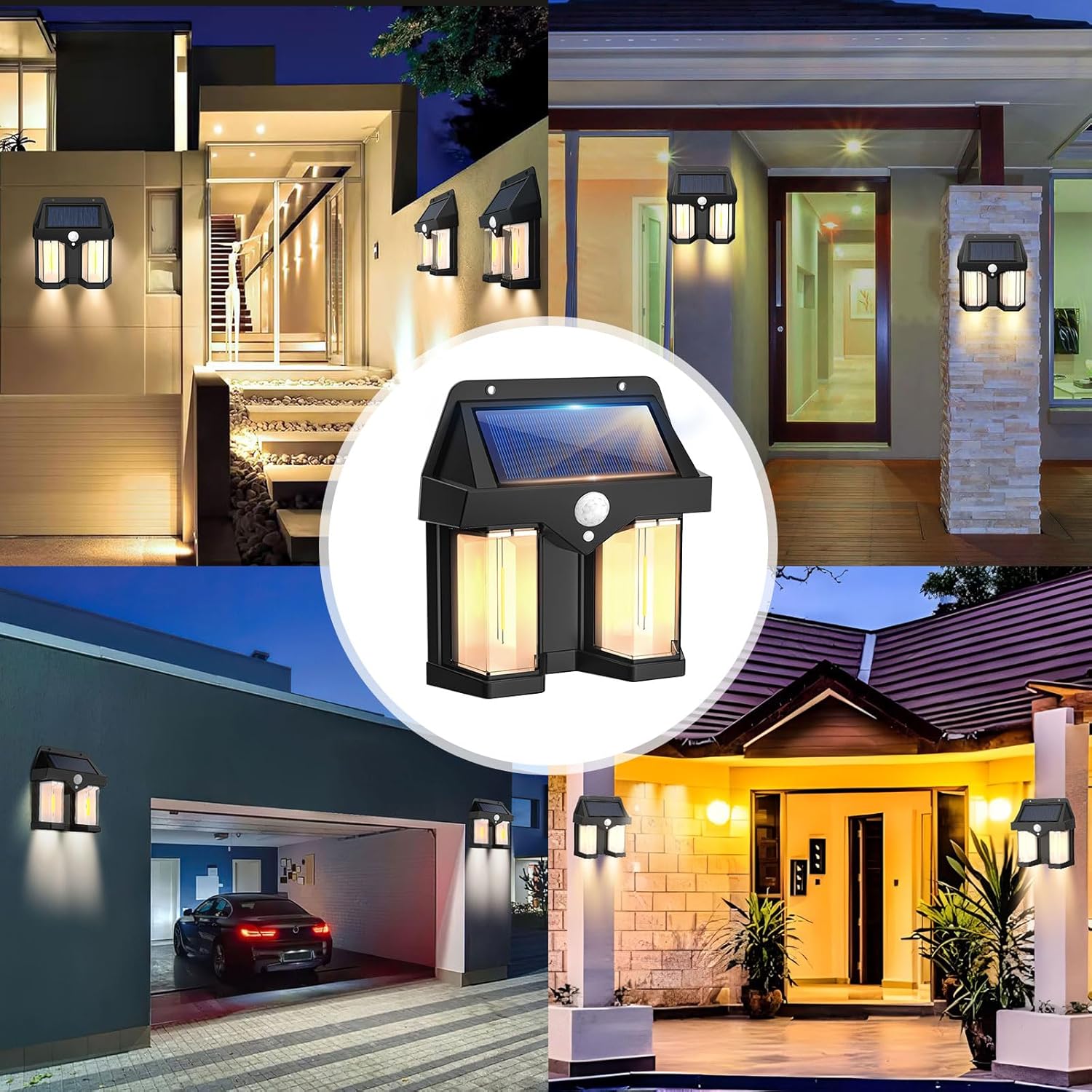 Solar Powered Wall Light Vinta - Waterproof Junction Box Solar 评论和价格