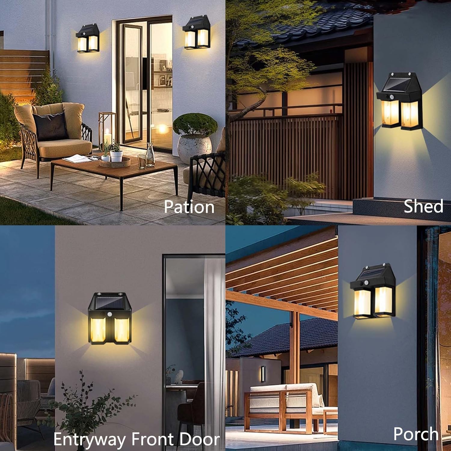 Solar Powered Wall Light Vinta - Waterproof Junction Box Solar 评论和价格
