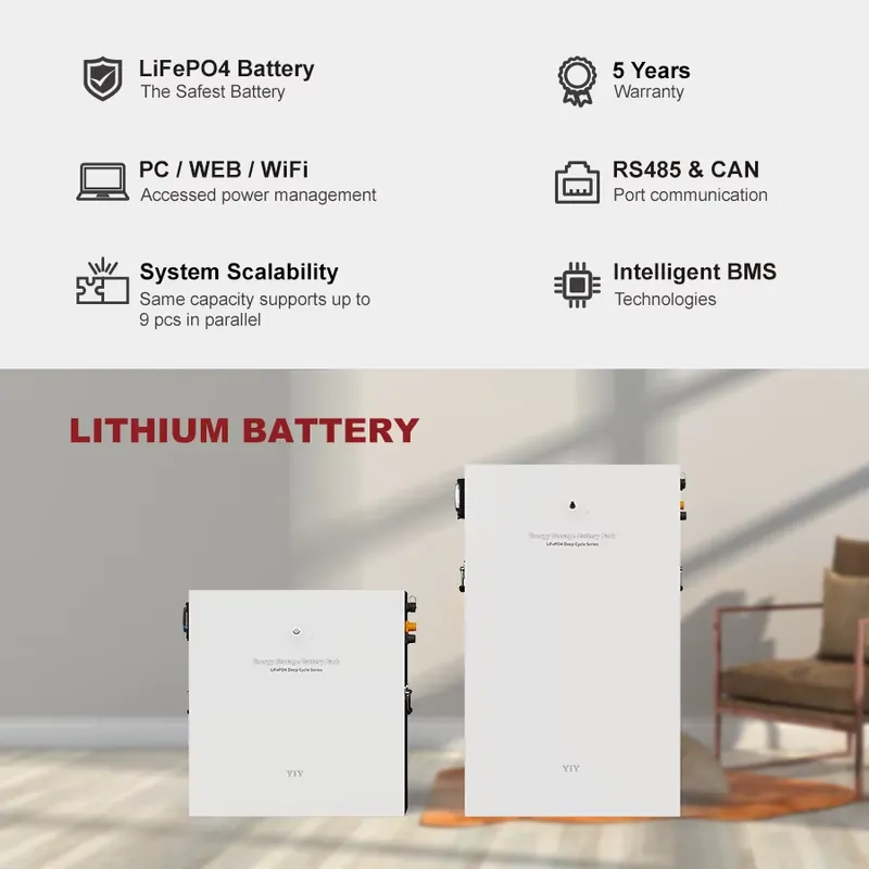 51.2V 100Ah 5.12Kwh Solar Batt - Lithium Battery 100Ah 评论和价格