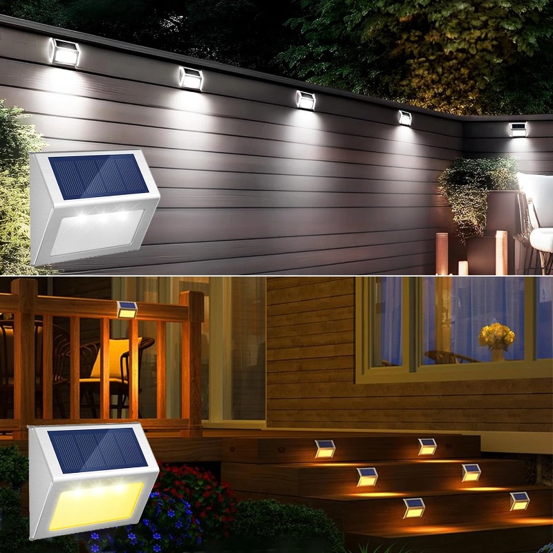 Solar Step Lights Outdoor Wate - Waterproof Junction Box Solar 评论和价格