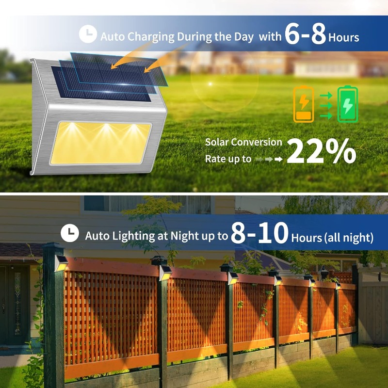 Solar Step Lights Outdoor Wate - Waterproof Junction Box Solar 评论和价格