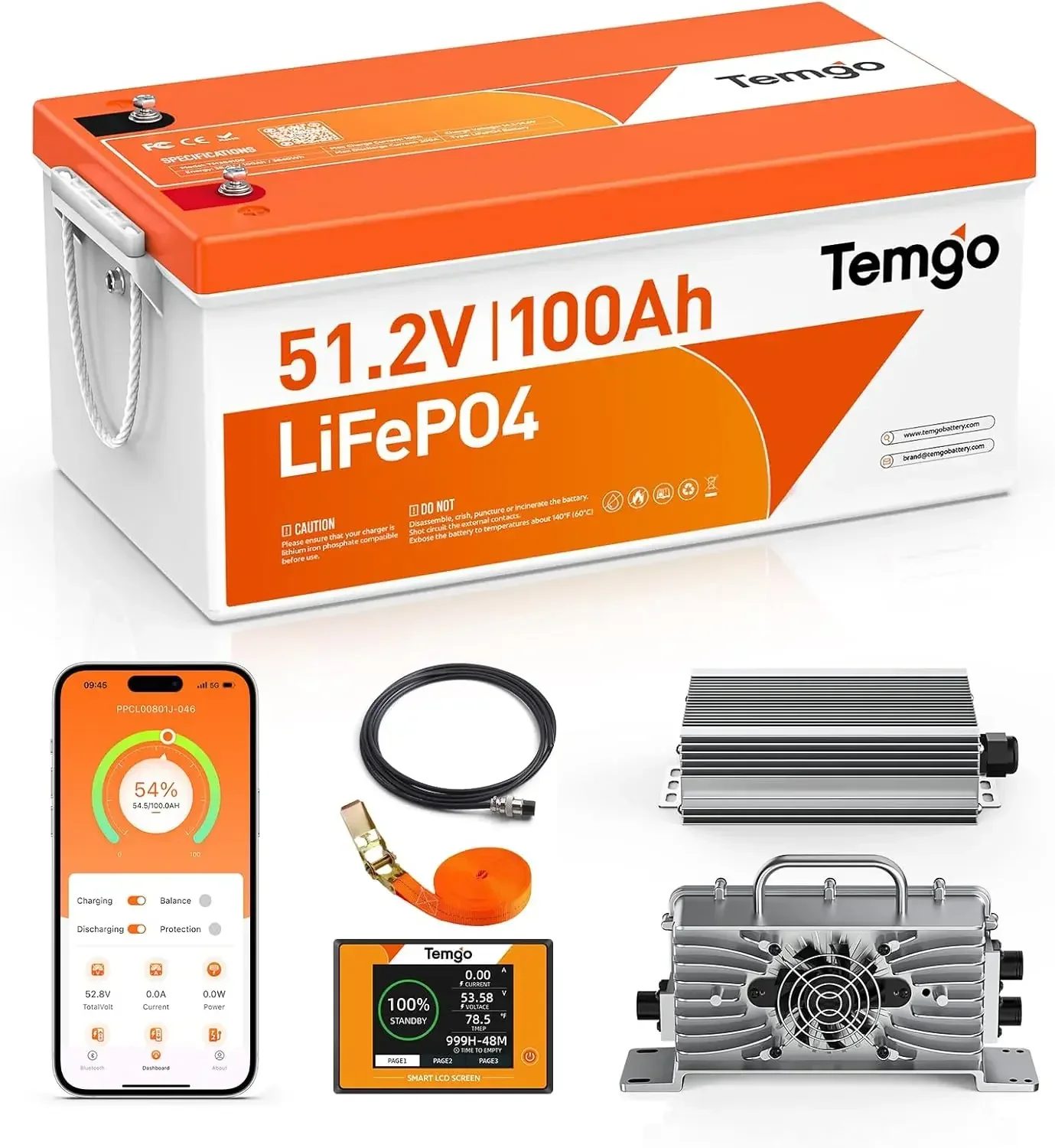 48V (51.2V) 100Ah LiFePO4 Lith - Lithium Battery 100Ah 评论和价格