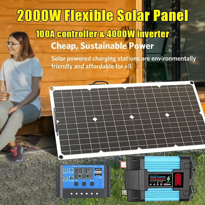 4000W Solar Panel Kit 12V To 1 - Off Grid Solar Kit 评论和价格